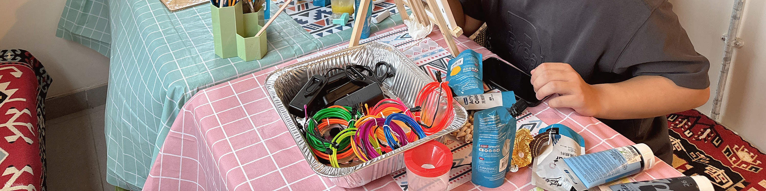 JUST BE霓虹灯冷光线艺术工作坊 【  即送小流体熊工作坊】｜香港马湾艺术村